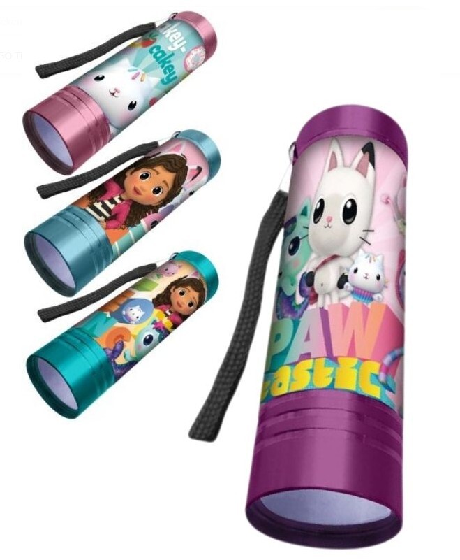 Dětská LED baterka Kids Euroswan Gabby's Dollhouse Kočičí domek Gabi